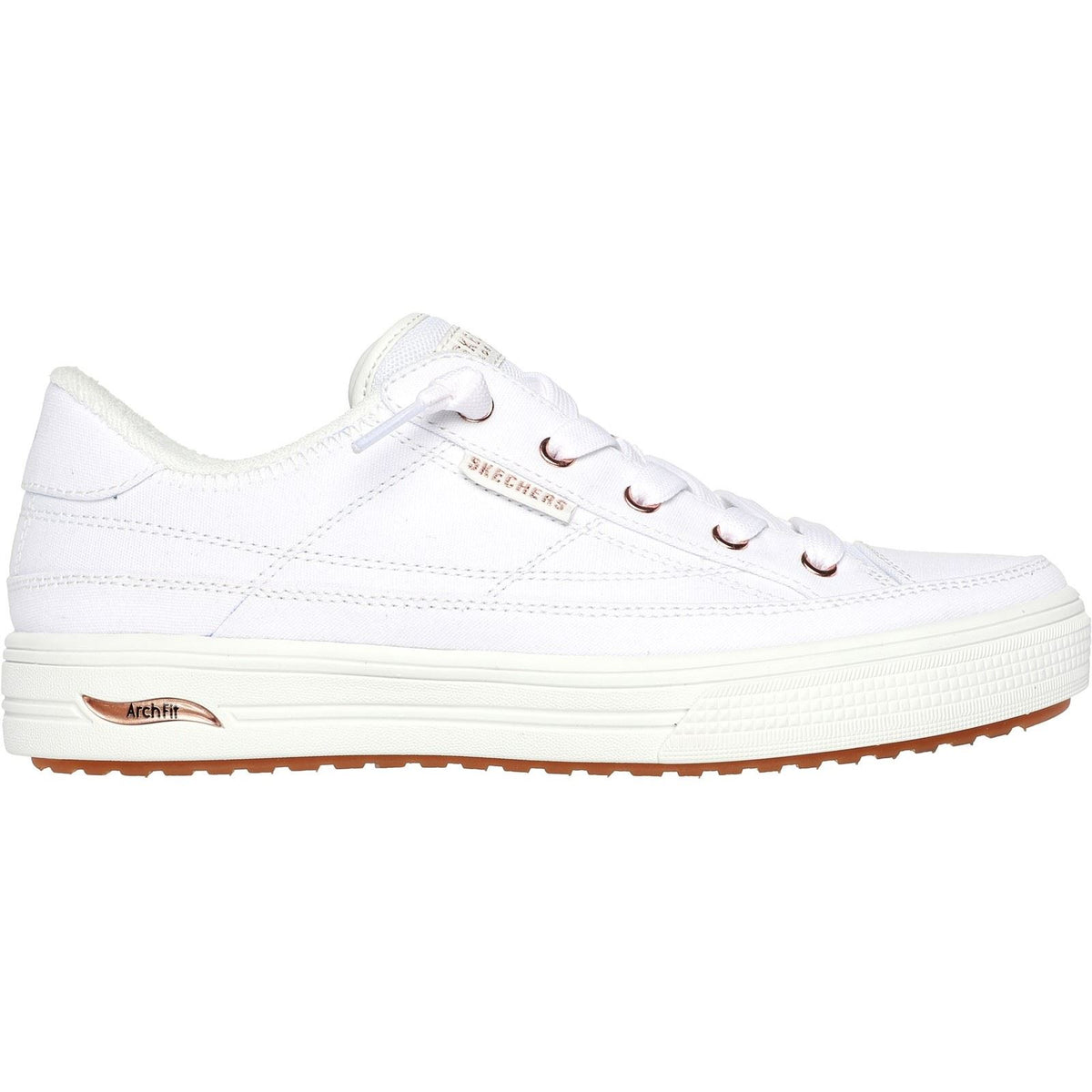 Skechers Women's Arch Fit Arcade - Meet Ya There Trainers in White