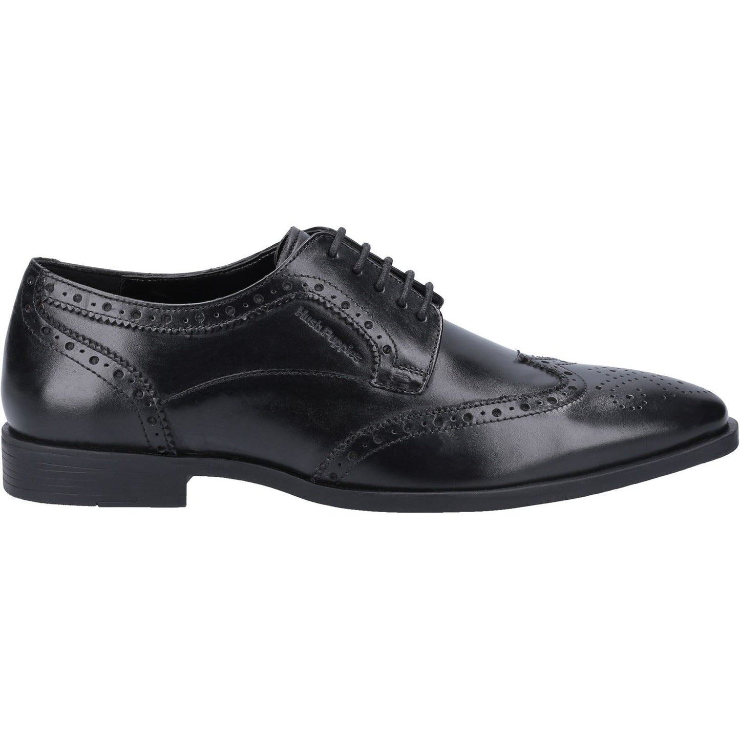 Hush Puppies Men's Elliot Brogue School Shoe in Black