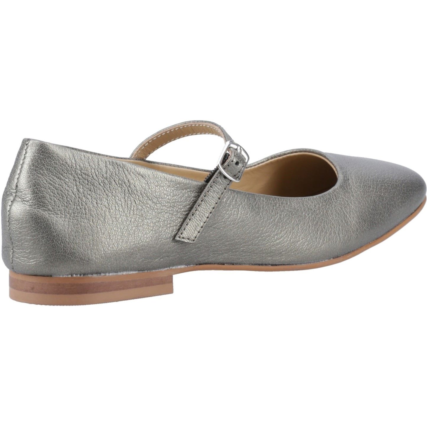 Hush Puppies Pasha Leather Women's Pewter Shoes
