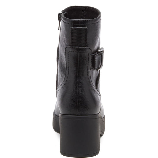 Rocket Dog Jimmy Bangor Polyurethane Women's Black Heeled Ankle Boots