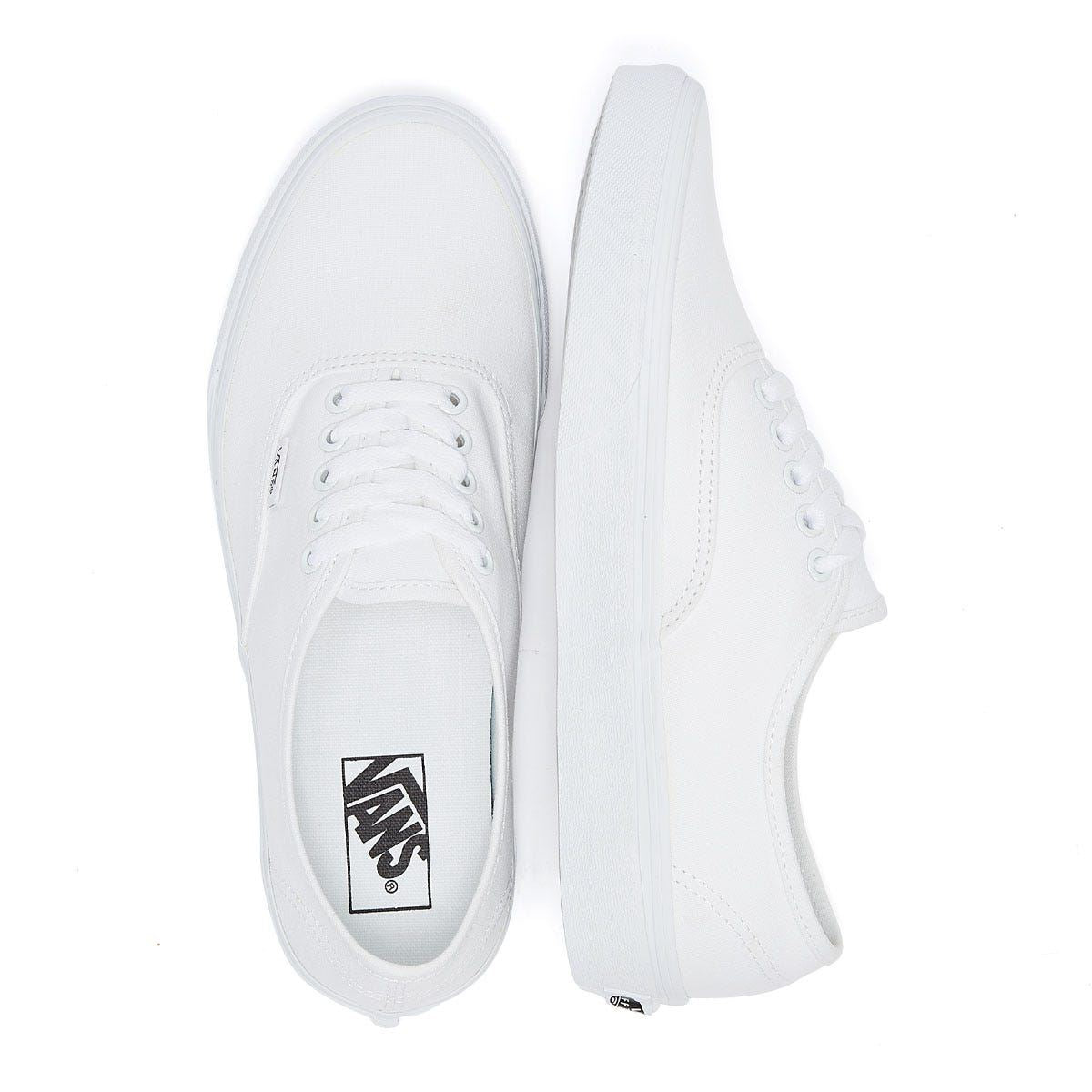 Vans Authentic Womens White Canvas Trainers