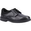 Hush Puppies Tommy Leather Youth Black Shoes