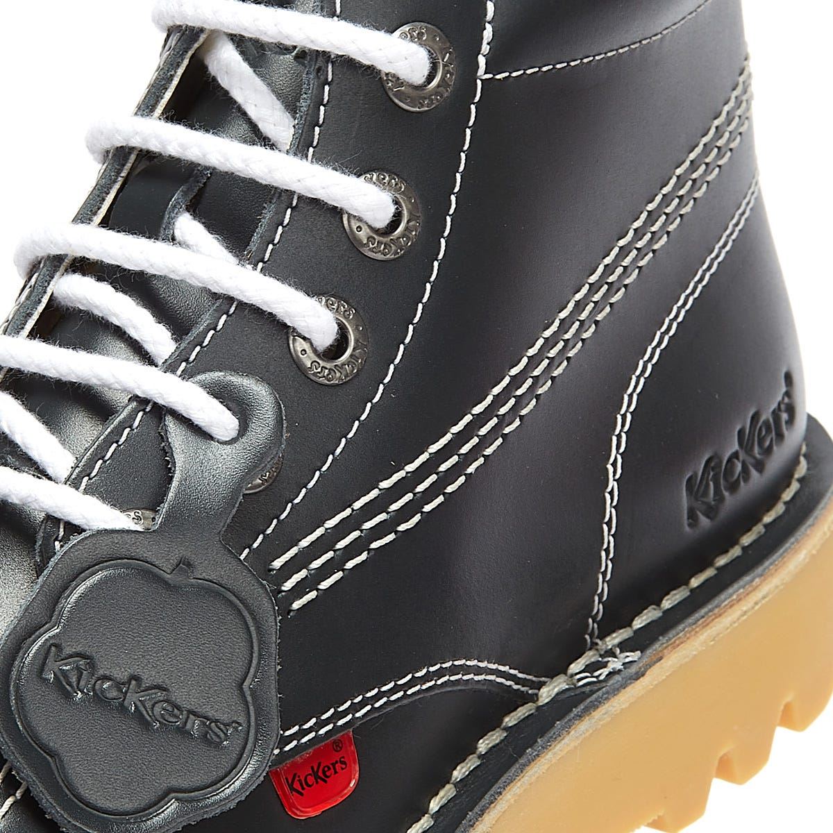 Kickers Kick Hi Core Leather Men's Navy/Natural Boots