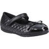Hush Puppies Lottie Leather Youth Black Ballet Flats