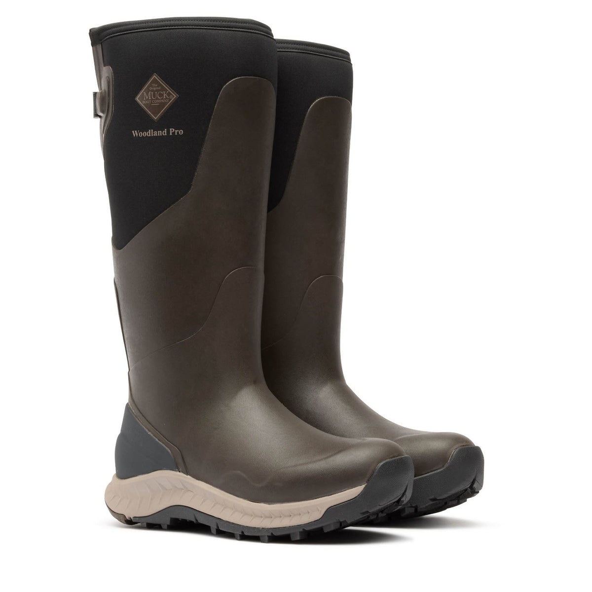 Muck Boots Woodland Pro Rubber Men's COFFEE Wellington Boots