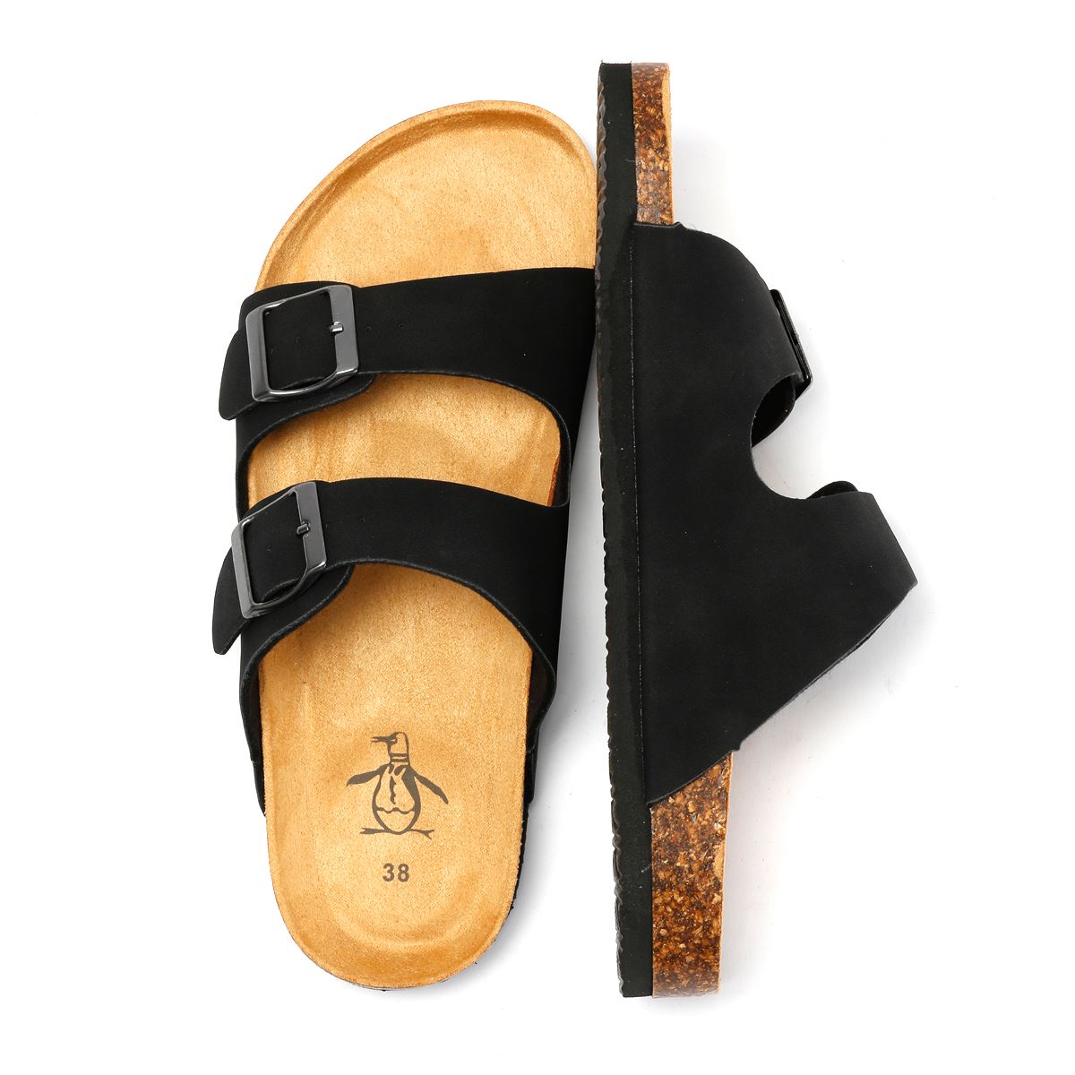 Penguin Port 2 Women's Black Sandals