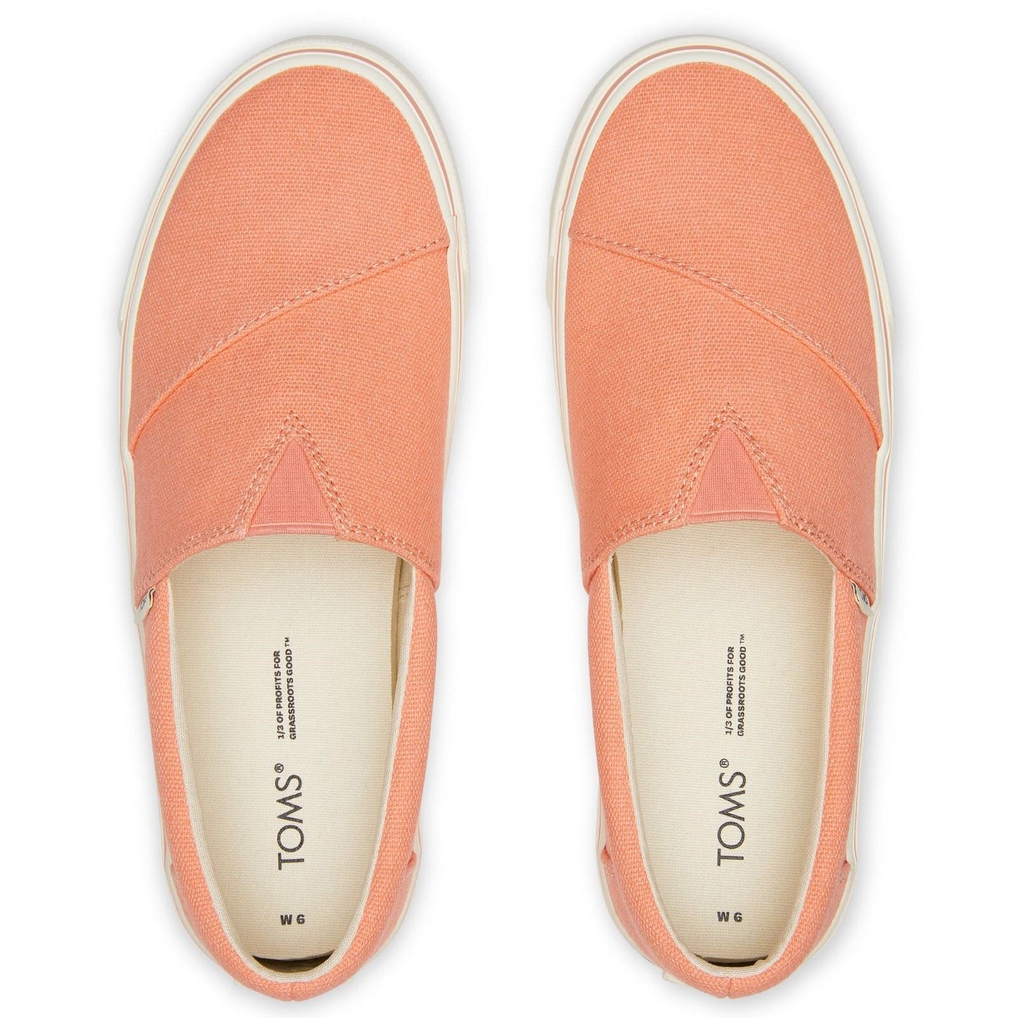 TOMS Women's Alpargata Fenix Slip On Shoes in Orange