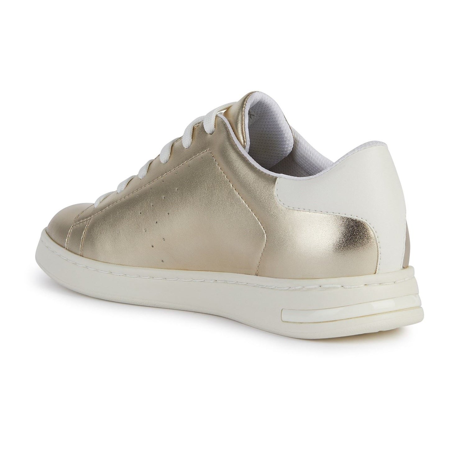 Geox Women's D Jaysen B Sneakers in Light Gold/Optic White