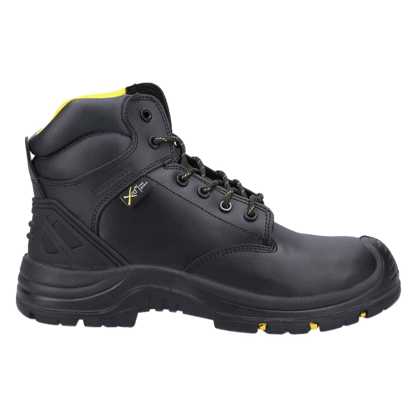 Amblers Safety AS303C Wrekin Metal Free Metatarsal Waterproof Safety Boot in Black
