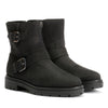 TOMS Ionie Moto Nubuck Leather Women's Black Boots