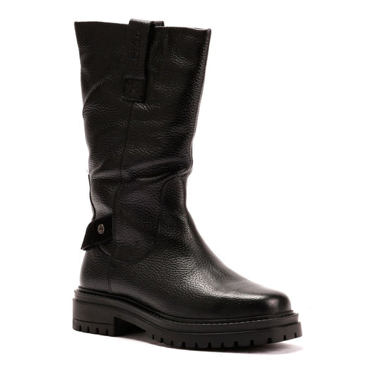 Osprey London The Gabarron Leather Women's Black Boots