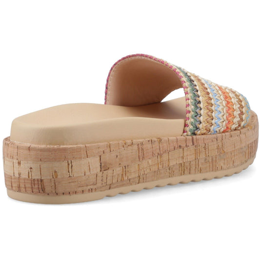 Rocket Dog Faye Alti Raffia Textile Women's Multicoloured Sandals