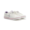 Penguin Junior Rainbow Canvas Girls's White/Lilac Trainers