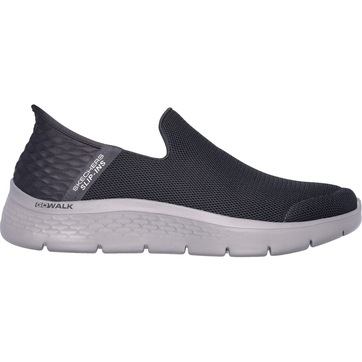 Skechers Men's Go Walk Flex No Hands Shoes in Dark Grey