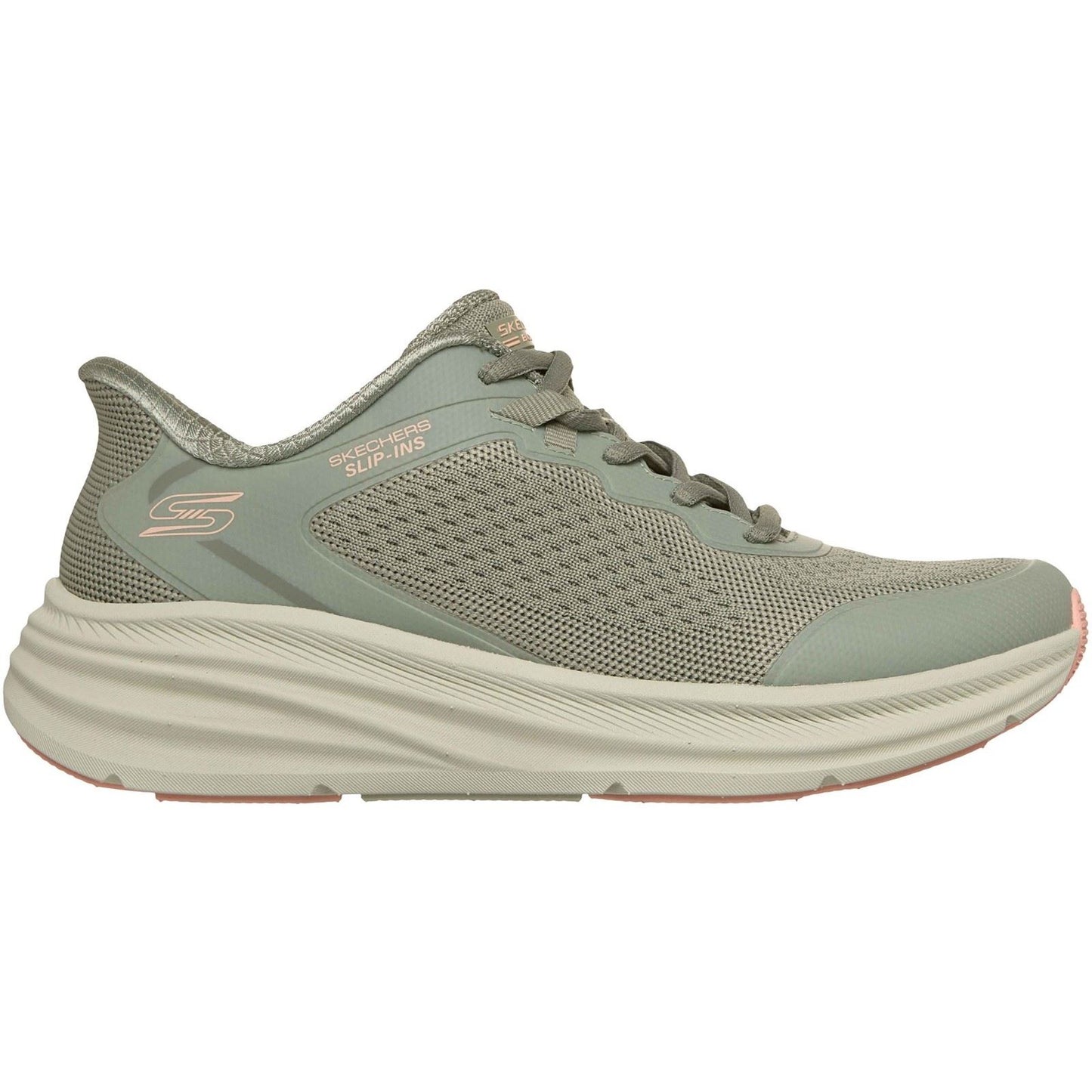 Skechers BOBS Skillz Textile Women's Olive Standard Trainers