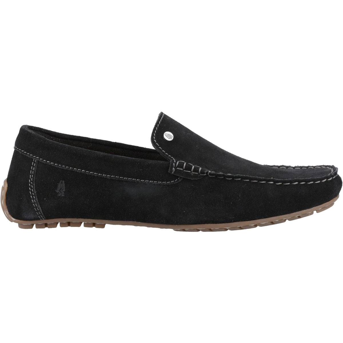 Hush Puppies Ralph Suede Leather Men's Black Loafers