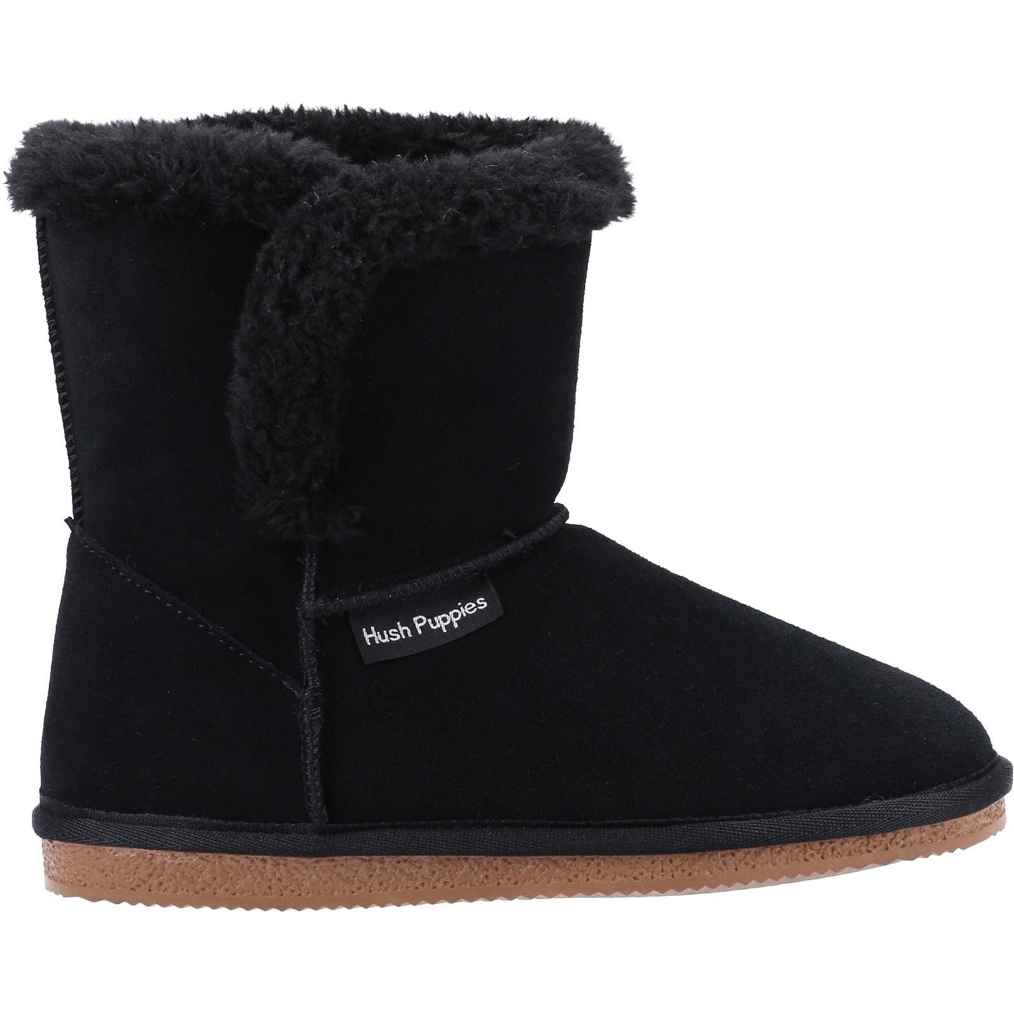 Hush Puppies Women's Ashleigh Slipper Bootie in Black