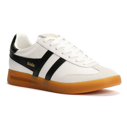 Gola Cyclone Leather Women's White/Black/Gum Trainers