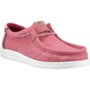 HEYDUDE Wally Jute Jute Men's Claret Red/Silver Birch Moccasins Shoes