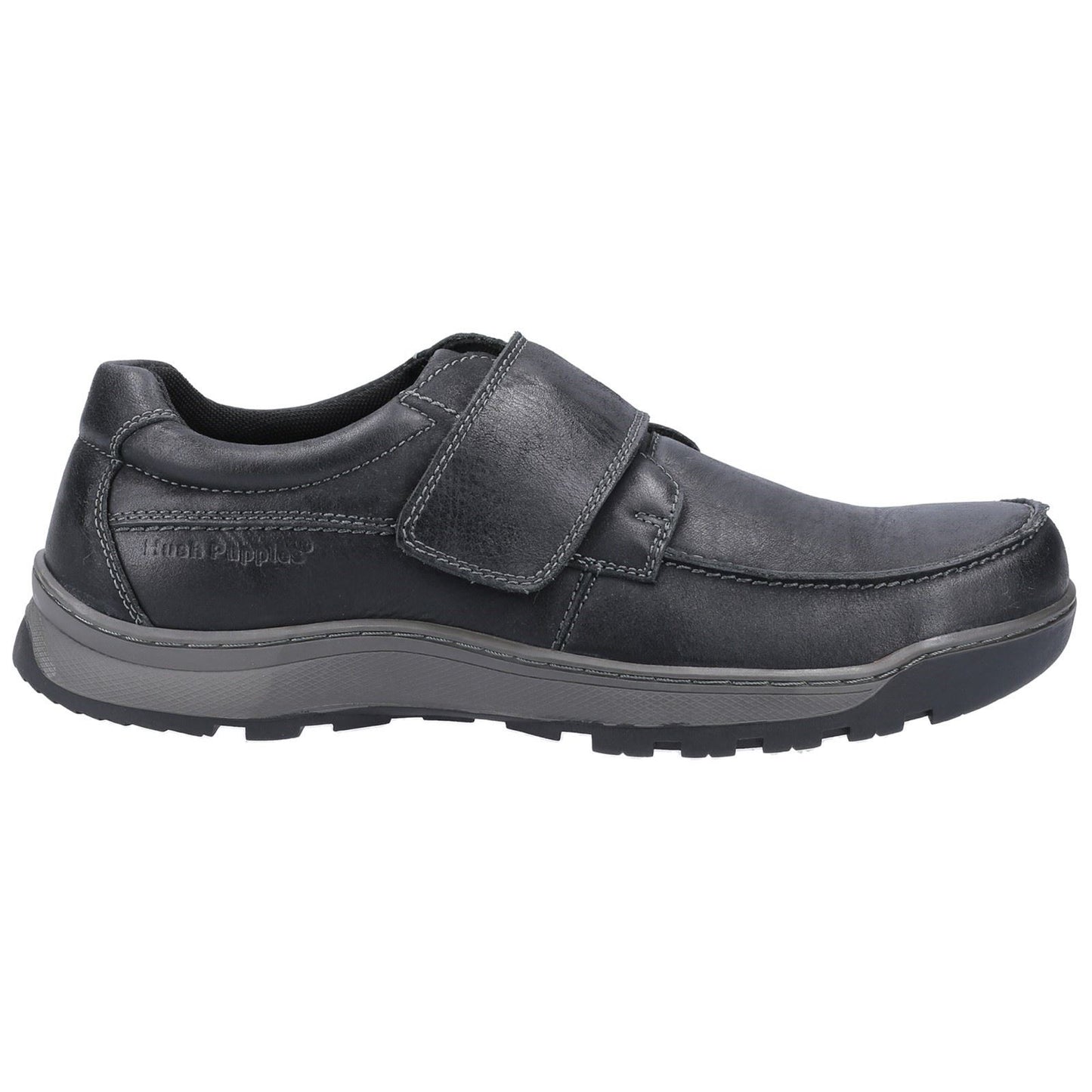 Hush Puppies Men's Casper Touch Fastening Shoes in Black