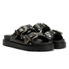 Buffalo Raya Ari West Leather Women's Black Sandals