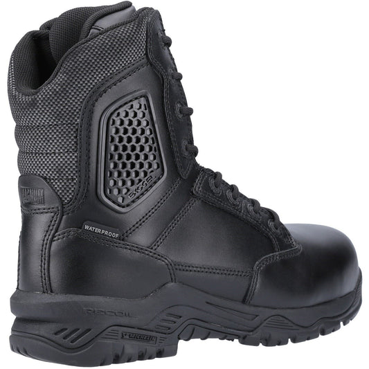 Magnum Strike Force 8.0 Side-Zip CT CP WP Uniform Safety Boot in Black