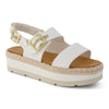 TOMS Giana Textile Women's White Beachside Sandals