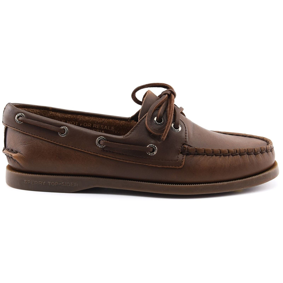 Sperry Authentic 2 Eye Boat Leather Women's Medium Brown Boat Shoes