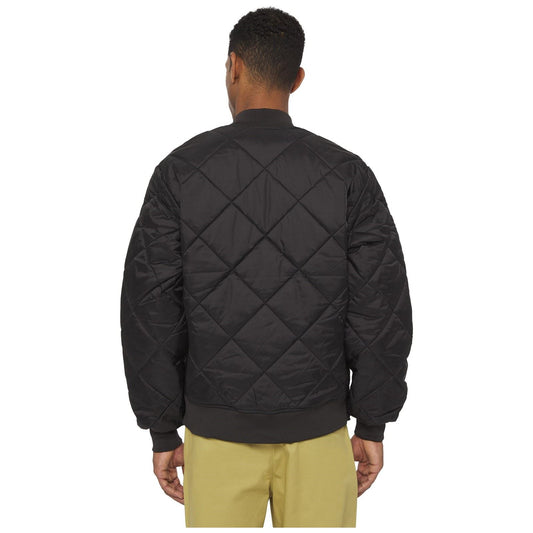 Dickies Men's Diamond Quilted Nylon Jacket in Black