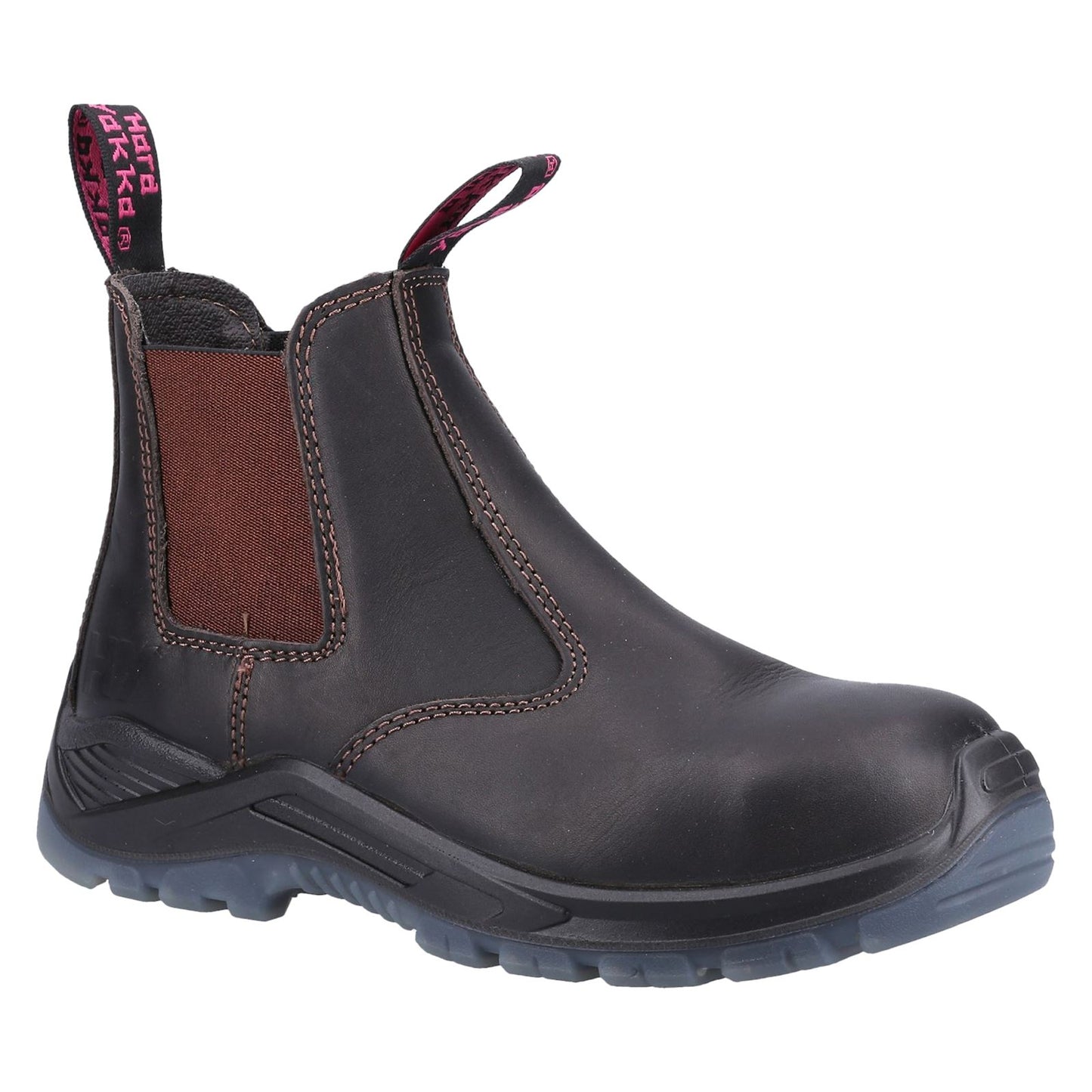Hard Yakka Women's Banjo Elastic Gusset Safety Boot in Brown