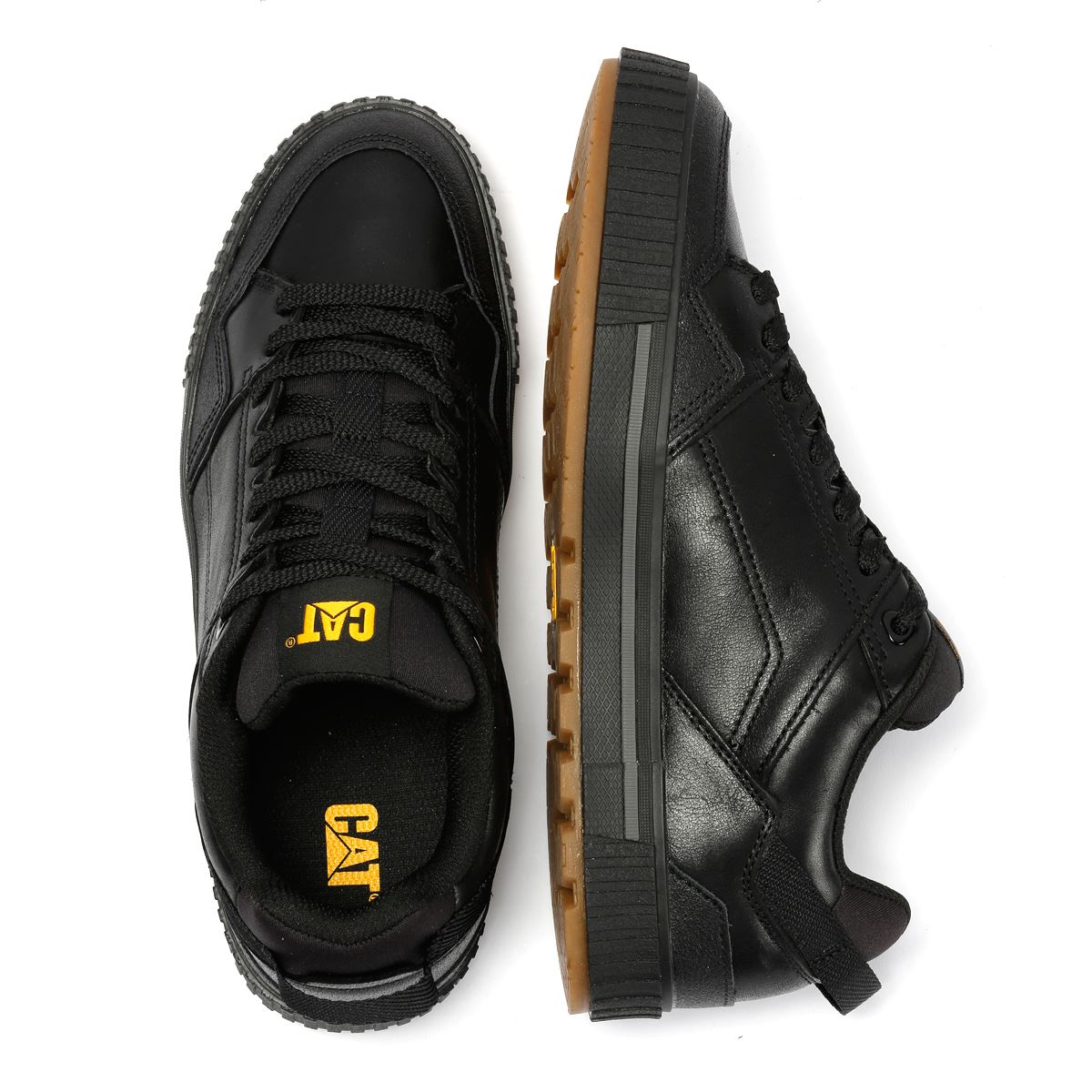Caterpillar Axiom Leather Men's Black Lace-Up Shoes