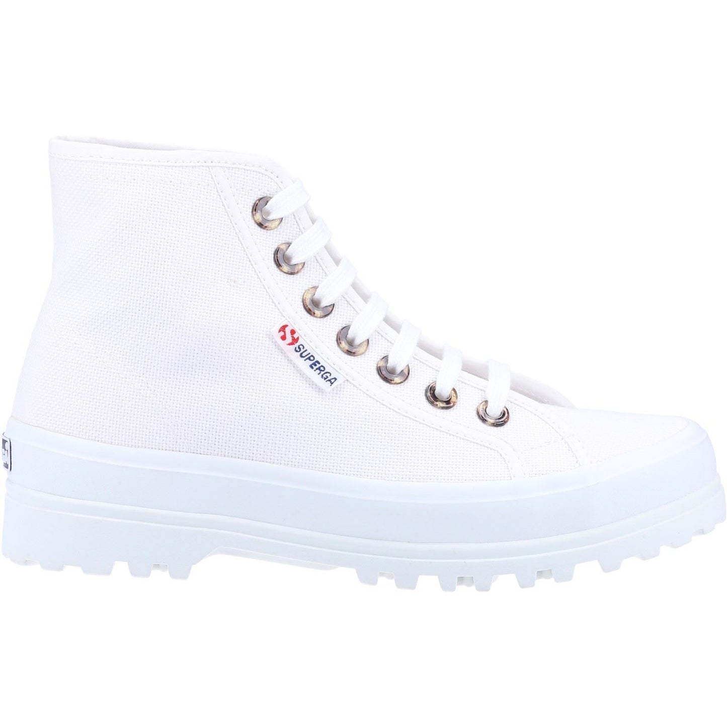 Superga Women's 2341 Alpina Resin Eyelets Ankle Boot in White