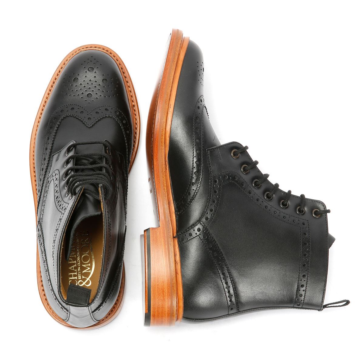 Chapman & Moore Walter Brogue Leather Men's Boots