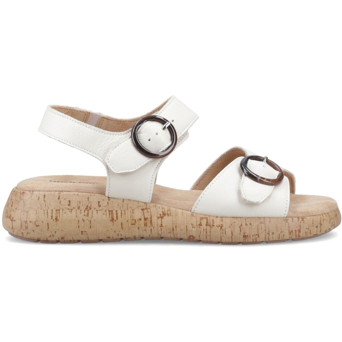 Hush Puppies Alison Leather Women's Cream Sandals
