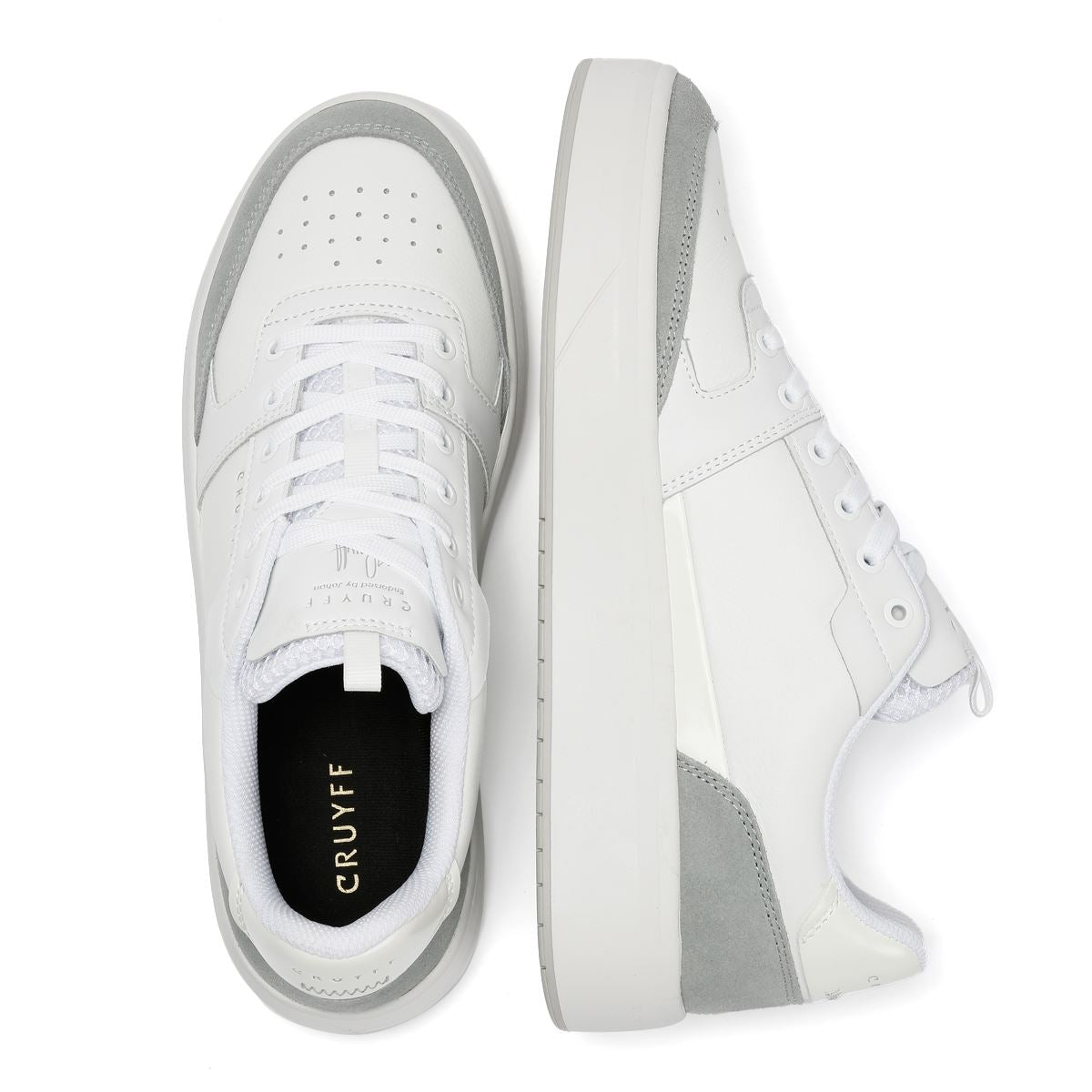 Cruyff Endorsed Pro Men's White/Blue Trainers