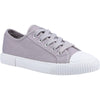 Hush Puppies Women's Brooke Canvas Trainer in Grey