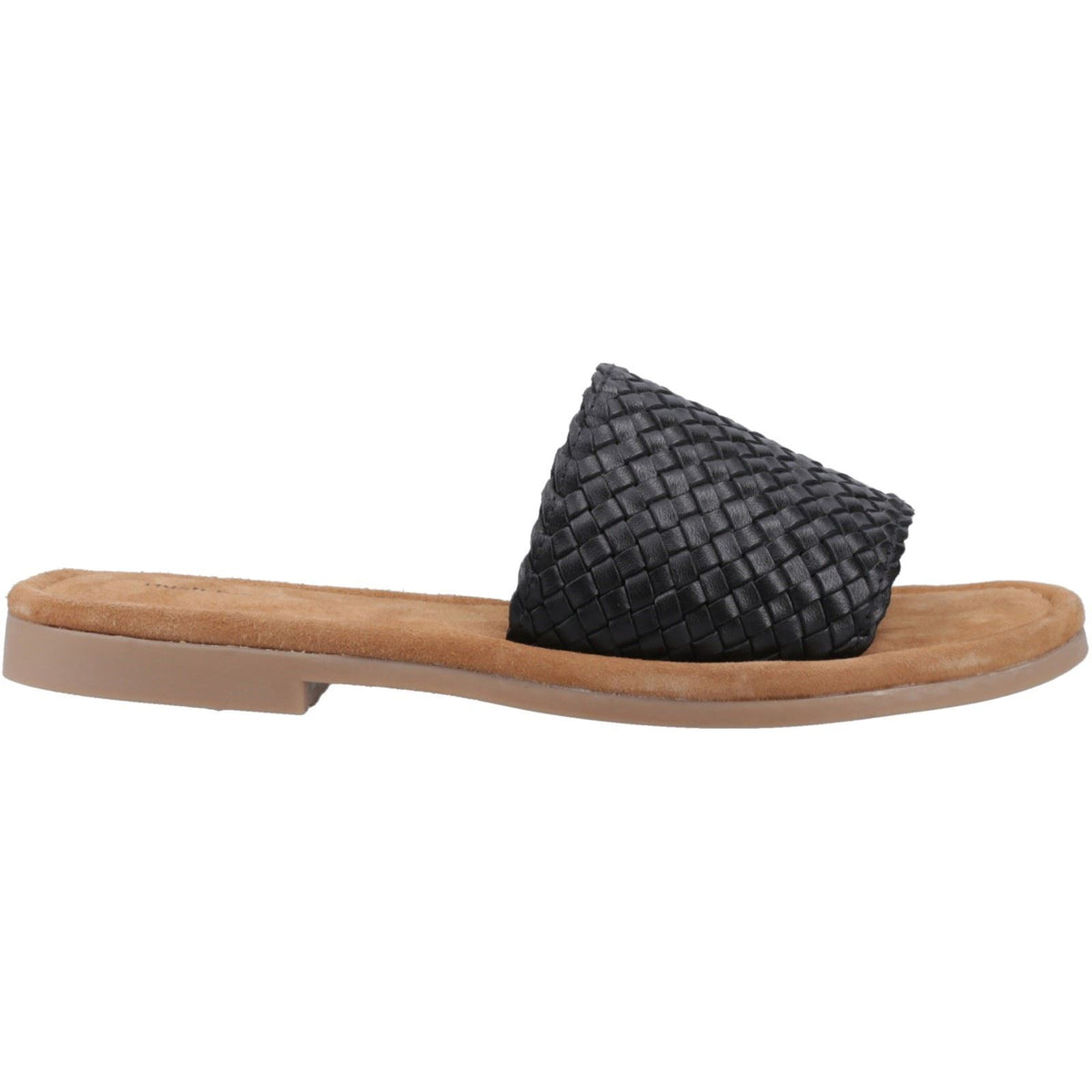 Hush Puppies Hetty Slide Leather Women's Black Sandals