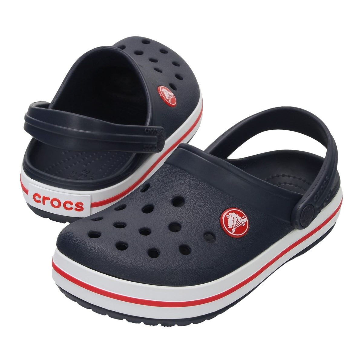 Crocs Crocband Thermoplastic Navy / Red Clogs