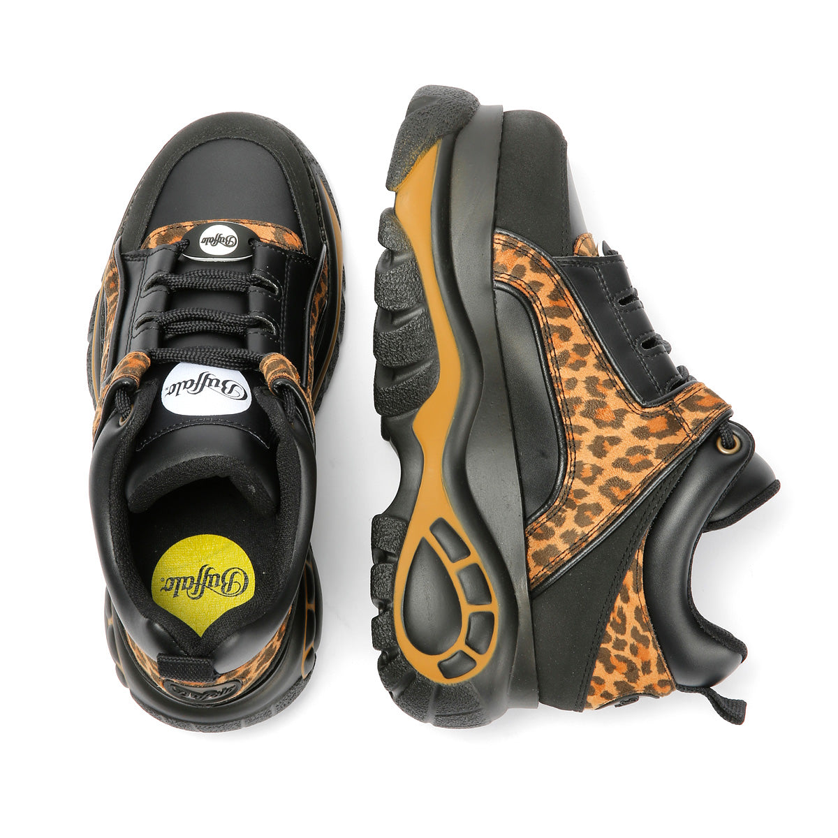 Buffalo 1339-14 Vegan Women's Leopard/Black Trainers