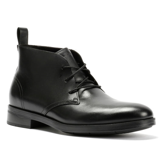 Cole Haan Newmark Grand Flexcraft Leather Men's Black Chukka Boots