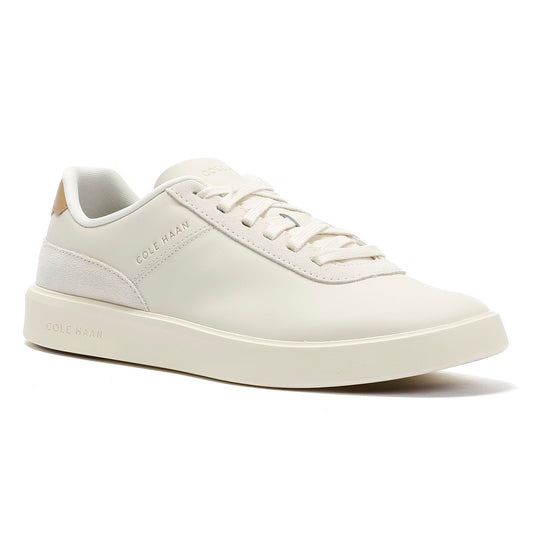 Cole Haan Grand Crosscourt Packaway Leather Men's Ivory Trainers
