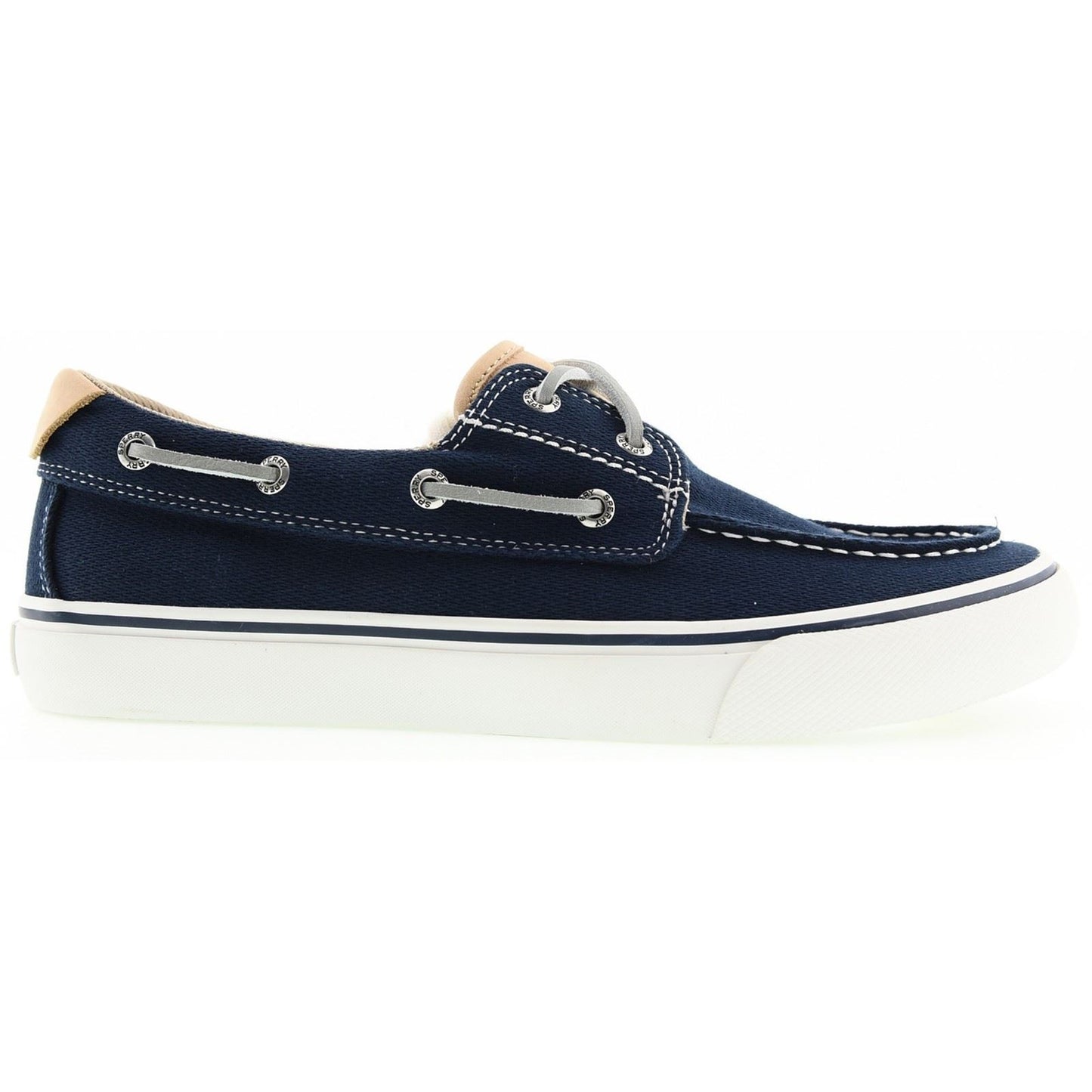 Sperry Helm 2-Eye Textile Men's Navy Boat Shoes