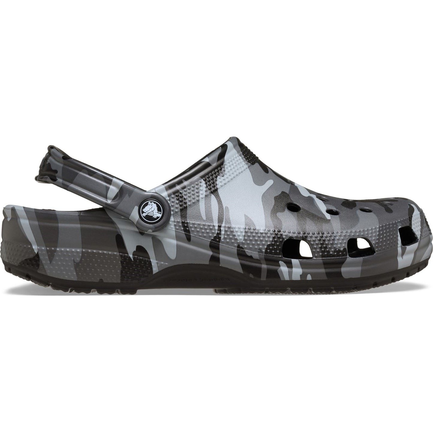Crocs Classic Camouflage Thermoplastic Men's Black/Slate Grey Sandals