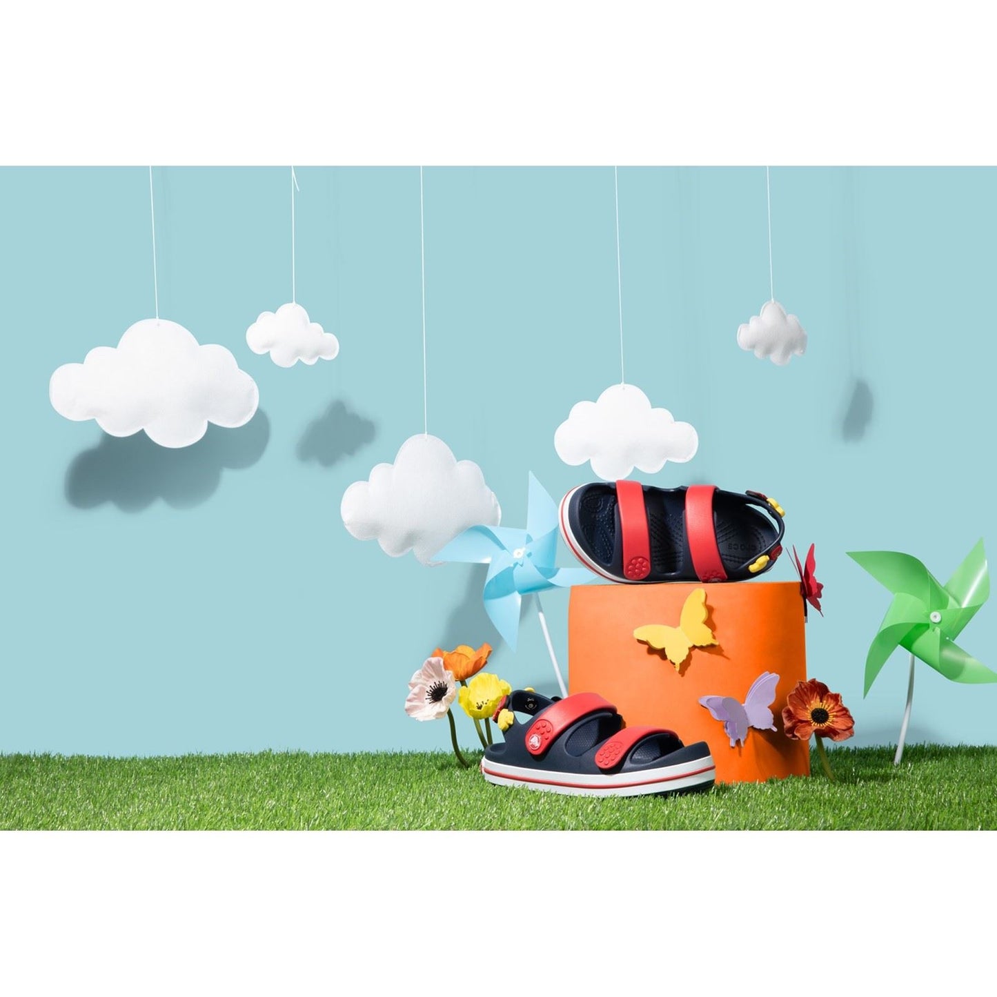 Crocs Crocband Play Thermoplastic Navy/Varsity Red Sandals
