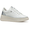 Geox D SUNNETTY Synthetic Polyurethane Women's White/Silver Trainers