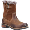 Cotswold Kemerton Leather Women's Tan Winter Mid Calf Boots
