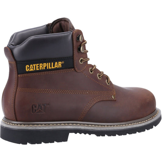 Caterpillar Men's Powerplant S3 GYW Safety Boot in Brown