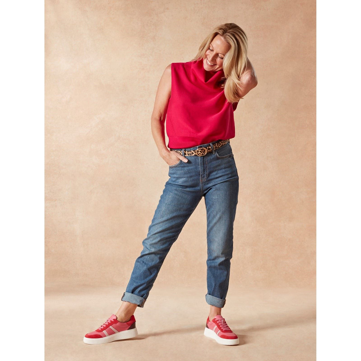 Hush Puppies Holly Suede Women's Fuchsia Trainers