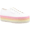Superga Women's 2790 Multicolor Rope Shoe in White/Candy Multicolour