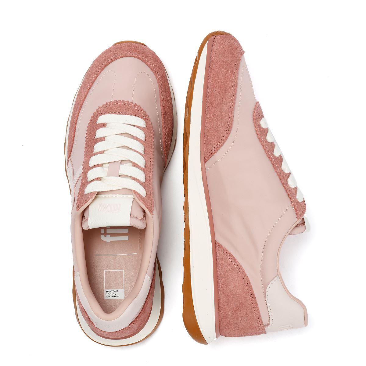 FitFlop X Pantone Retro-Q Suede Women's Rose Trainers